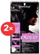 SCHWARZKOPF COLOR EXPERT 1-0 Deep black 2 × 50 ml - Hair Dye