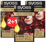 SYOSS Oleo Intense 5-92 Ragyogó vörös 3× 50 ml - Hajfesték