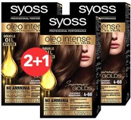 SYOSS Oleo Intense 4-60 Zlatohnedá 3× 50 ml - Farba na vlasy