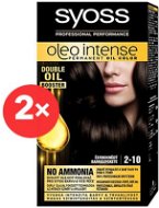 SYOSS Oleo Intense 2-10 Čiernohnedý 2× 50 ml - Farba na vlasy
