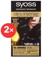 SYOSS Oleo Intense 1-10 Intenzívne čierny 2× 50 ml - Farba na vlasy