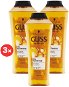 SCHWARZKOPF GLISS KUR Oil Nutritive Shampoo 3× 400 ml - Sampon