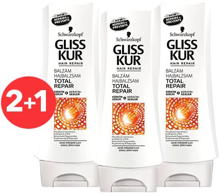 SCHWARZKOPF GLISS KUR Total Repair 19 (3 x 200 ml) - Conditioner - Main image