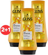 SCHWARZKOPF GLISS KUR Oil Nutritive Conditioner 3 × 200ml - Conditioner