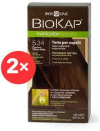 BIOKAP Nutricolor Delicato Honey Chestnut Gentle Dye 5.34 (2× 140ml) - Natural Hair Dye