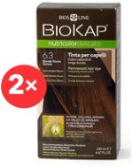 BIOKAP Nutricolor Delicato Chestnut Light Brown Gentle Dye 5.05 (2× 140ml) - Natural Hair Dye