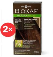 BIOKAP Nutricolor Delicato Dark Blond Havana Gentle Dye 6.06 (2× 140ml) - Natural Hair Dye