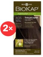 BIOKAP Nutricolor Delicato Chocolate Chestnut Gentle Dye 4.05 (2× 140 ml) - Prírodná farba na vlasy