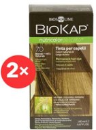 BIOKAP Nutricolor Delicato Natural Medium Blond Gentle Dye 7.0 (2× 140 ml) - Természetes hajfesték