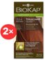 BIOKAP Nutricolor Extra Delicato + Titian Red Gentle Dye 8.64 (2× 140 ml) - Přírodní barva na vlasy