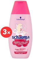 SCHWARZKOPF SCHAUMA Kids Shampoo and Balm 3× 250 ml - Gyerek sampon
