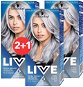 SCHWARZKOPF LIVE 98 Silver Steel 3 × 50ml - Hair Dye