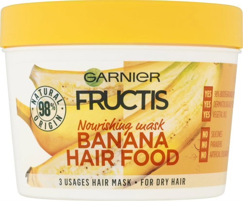 GARNIER Fructis Banana Hair Food Mask 390ml Main image GARNIER Fructis Banana Hair Food Mask 390ml - Hair Mask - Main image
