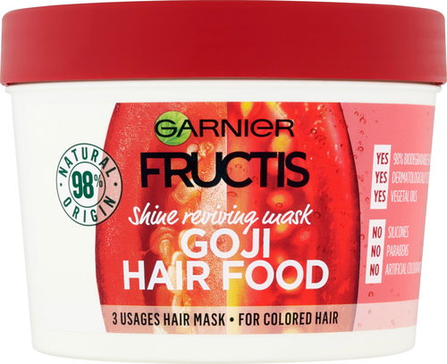 GARNIER Fructis Goji Hair Food Mask 390ml - Hair Mask - Main image