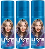 SCHWARZKOPF LIVE Colour Sprays Lavender Kiss 3× 120 ml - Farebný sprej na vlasy