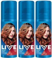 SCHWARZKOPF LIVE Colour Sprays Fiery Red 3× 120 ml - Farebný sprej na vlasy