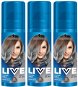 SCHWARZKOPF LIVE Colour Sprays Silver Splash 3× 120 ml - Farebný sprej na vlasy