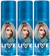 SCHWARZKOPF LIVE Color Sprays Blue Twist 3 × 120 ml - Hair Colour Spray