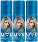SCHWARZKOPF LIVE Color Sprays Blue Twist 3 × 120 ml - Hair Colour Spray