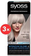 SYOSS Blond Cool Blonds 12-59 Chladná platinová blond 3 × - Zosvetľovač vlasov