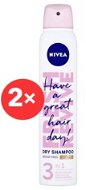 NIVEA Dry Shampoo Medium Tones 2× 200 ml - Szárazsampon