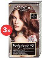 ĽORÉAL PARIS Préférence 5.23 Chocolate Rose 3 × - Hair Dye