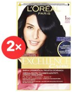 LORÉAL PARIS Excellence Creme 100 black 2 × - Hair Dye