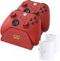 VENOM VS2879 Xbox Series S/X & One Red Twin Docking Station + 2 Akkus - Controller-Ständer