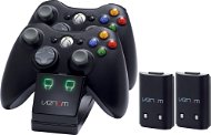 VENOM VS2891 Xbox 360 Black Twin Docking Station + 2 akkumulátor - Töltőállvány