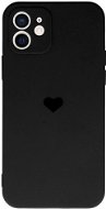 Vennus Valentýnské pouzdro Heart pro iPhone 12 - černé - Phone Cover