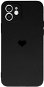 Vennus Valentínske puzdro Heart na iPhone 12 – čierne - Kryt na mobil