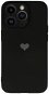 Vennus Valentínske puzdro Heart na iPhone 12 Pro – čierne - Kryt na mobil