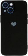Vennus Valentínske puzdro Heart na iPhone 14 Plus – čierne - Kryt na mobil