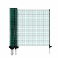 Fencee Universal green fence net, non-conductive FIX, length 15m, height 90cm - Electric Fence Accessories