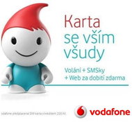 Vodafone card with all the trimmings with a credit of CZK 200  - -