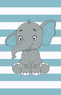Dětský koberec Kiddo A1087 blue  - Koberec