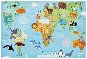 Koberec Dětský koberec Torino Kids World map 80 x 120 cm - Koberec