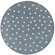 Dětský koberec Puntík šedý kruh 200 cm - Carpet