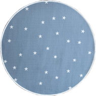 Dětský koberec Hvězdička modrá kruh 100 cm - Carpet