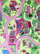 Dětský koberec Sladké město 200 x 300 cm - Carpet