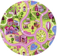 Dětský koberec Sladké město kruh 160 cm - Carpet