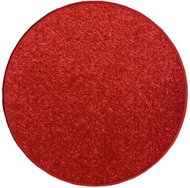 Kusový koberec Eton červený kruh 100 cm - Carpet
