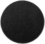 Kusový koberec Eton černý kruh - Koberec