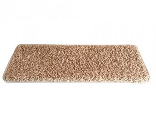 Vopi Stair treads Color shaggy beige rectangle, self-adhesive 24 × 65 rectangle (dimension including - Stair Treads - Main image