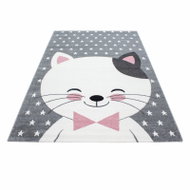 Vopi Dětský koberec s kočičikou 550 pink 120 × 170 cm - Carpet