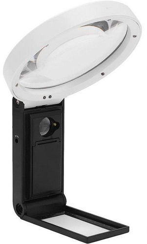 Verk 09176 Multifunkční lupa s LED osvětlením, zvětšení 10x, 25x - Lupa - Hlavní obrázek