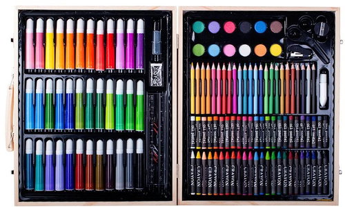 Verk 18239 Art painting set in wooden case 150 pcs - Art Supplies - Main image