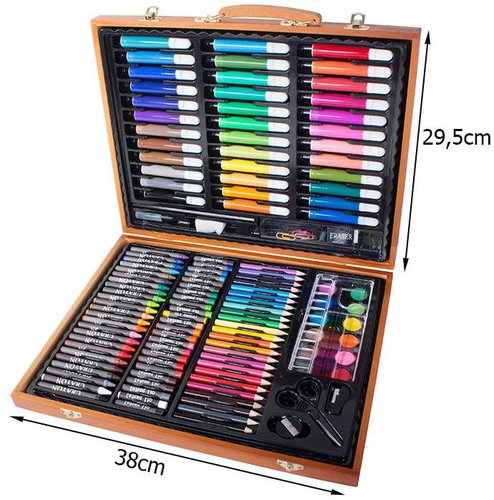 Verk 18231 Large set in wooden case for painter 150 pcs - Art Supplies - Main image