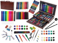 KIK KX5352 Large set in wooden case for small painters 123 pcs - Art Supplies