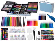 KIK KX5353 Large set in case for small painters 145 pcs blue - Art Supplies